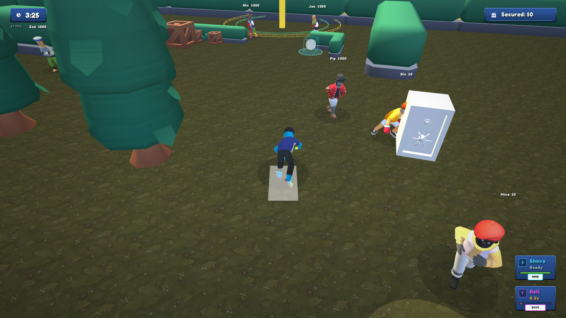 Placeholder YOINK screenshot of players racing toward a Drop Zone with loot